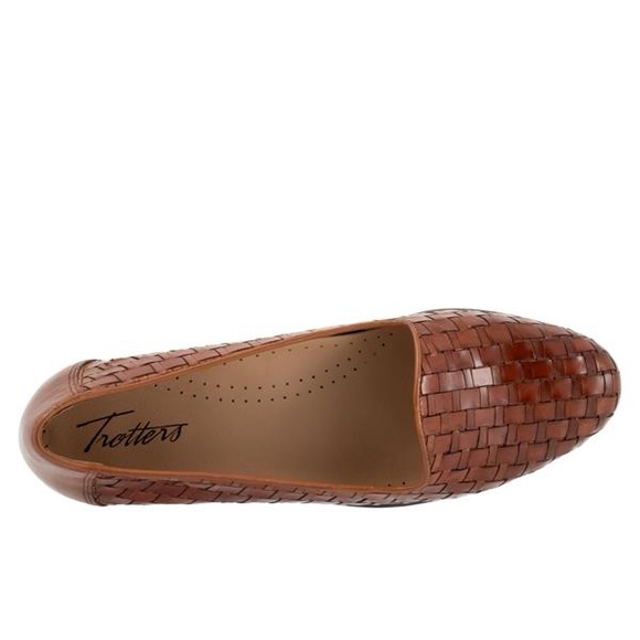 Trotters Chestnut Woven Flats Liz Style Color‎ Brown - Picture 6 of 15